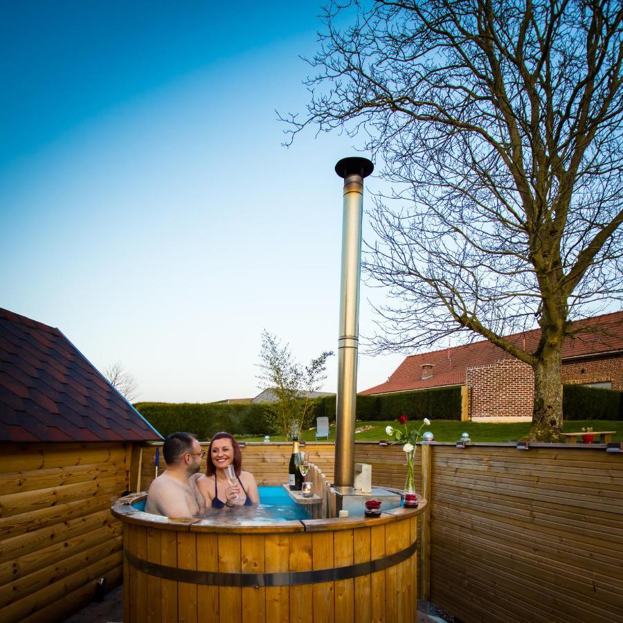 Kota Scandinave Avec Son Bain Nordique Privatif - Gite Du Moulin 62130 Pierremont 外观 照片